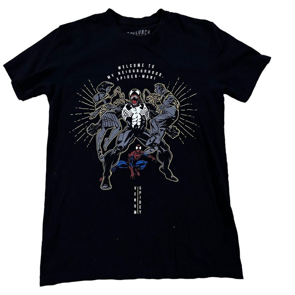 Box Lunch ~ Marvel Black Spidey/Venom Tshirt ~ Size Small